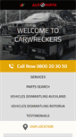 Mobile Screenshot of carwreckers.co.nz